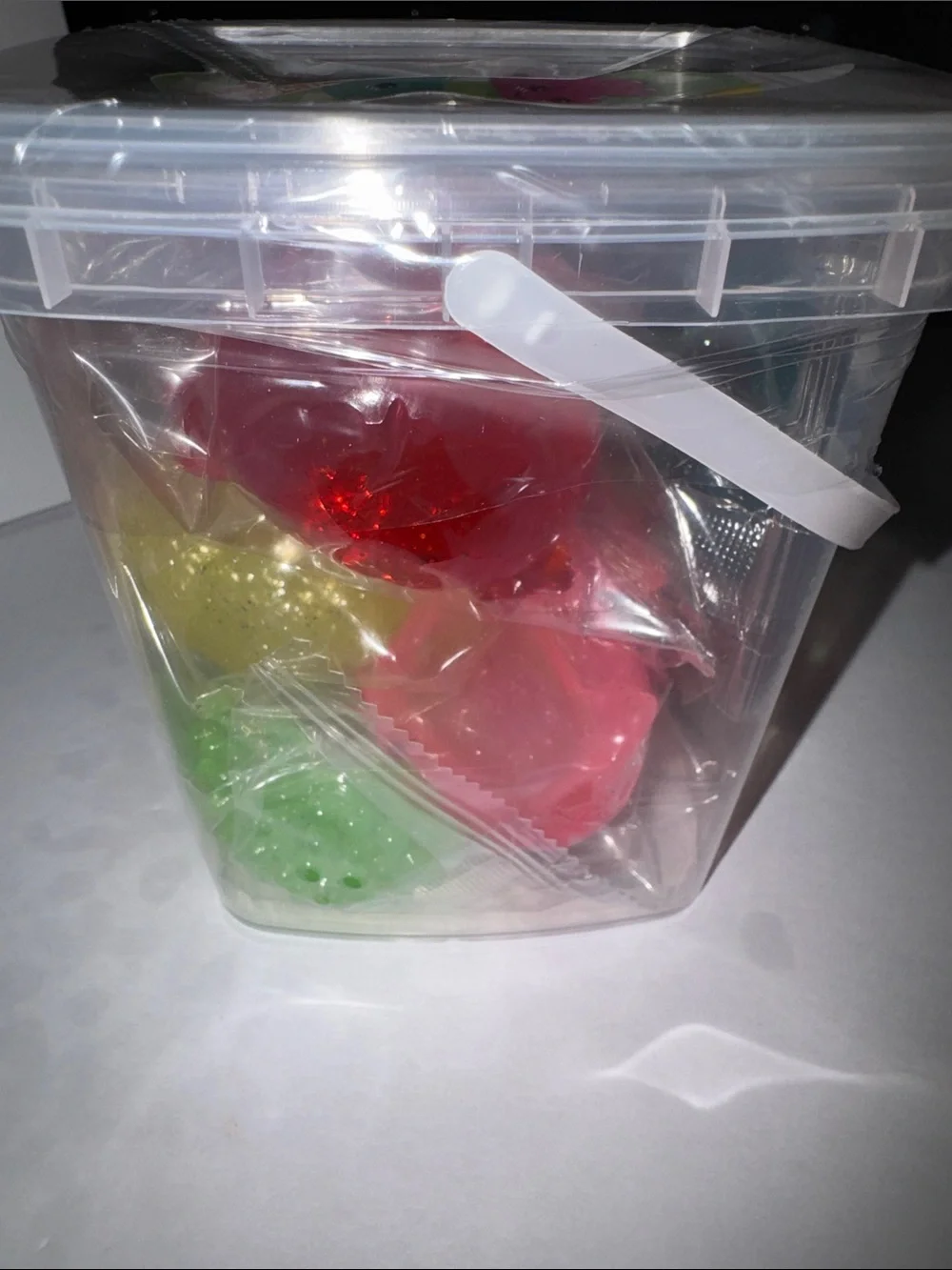 Mega Glitter Squishy Mochi 8pc Set - Assorted Colors